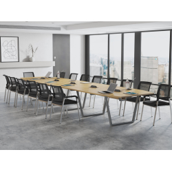 Krzesła Vienna (18 szt ) i Stół konferencyjny 500x138cm MEDISON 18